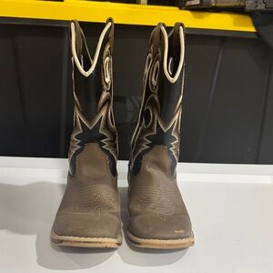 Twister Brown and Black Cowboy Boots
